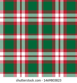 Colourful Classic Modern Plaid Tartan Seamless Print Pattern

