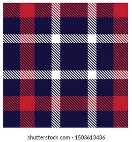 Colourful Classic Modern Plaid Tartan Seamless Print/Pattern in Vector - This is a classic plaid(checkered/tartan) pattern suitable for shirt printing, jacquard patterns, backgrounds, textiles