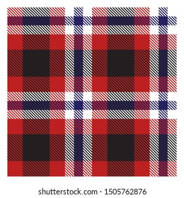 Colourful Classic Modern Plaid Tartan Seamless Print/Pattern in Vector - This is a classic plaid(checkered/tartan) pattern suitable for shirt printing, jacquard patterns, backgrounds and textiles