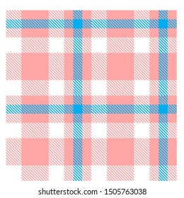 Colourful Classic Modern Plaid Tartan Seamless Print/Pattern in Vector - This is a classic plaid(checkered/tartan) pattern suitable for shirt printing, jacquard patterns, backgrounds and textiles