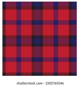 Colourful Classic Modern Plaid Tartan Seamless Print/Pattern in Vector - This is a classic plaid(checkered/tartan) pattern suitable for shirt printing, jacquard patterns, backgrounds and textiles