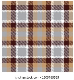 Colourful Classic Modern Plaid Tartan Seamless Print/Pattern in Vector - This is a classic plaid(checkered/tartan) pattern suitable for shirt printing, jacquard patterns, backgrounds and textiles