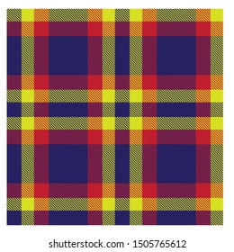 Colourful Classic Modern Plaid Tartan Seamless Print/Pattern in Vector - This is a classic plaid(checkered/tartan) pattern suitable for shirt printing, jacquard patterns, backgrounds and textiles