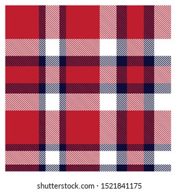 Colourful Classic Modern Plaid Tartan Seamless Print/Pattern in Vector - This is a classic plaid(checkered/tartan) pattern suitable for shirt printing, jacquard patterns, backgrounds