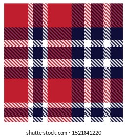 Colourful Classic Modern Plaid Tartan Seamless Print/Pattern in Vector - This is a classic plaid(checkered/tartan) pattern suitable for shirt printing, jacquard patterns, backgrounds