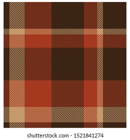 Colourful Classic Modern Plaid Tartan Seamless Print/Pattern in Vector - This is a classic plaid(checkered/tartan) pattern suitable for shirt printing, jacquard patterns, backgrounds