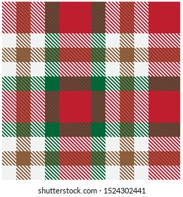 Colourful Classic Modern Plaid Tartan Print/Pattern in Vector - Suitable for shirt printing, jacquard patterns, backgrounds, websites, graphic resources