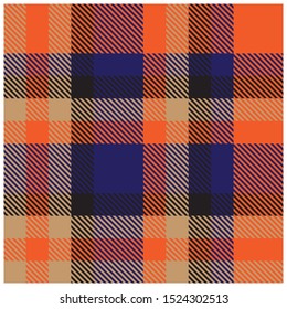 Colourful Classic Modern Plaid Tartan Print/Pattern in Vector - Suitable for shirt printing, jacquard patterns, backgrounds, websites, graphic resources