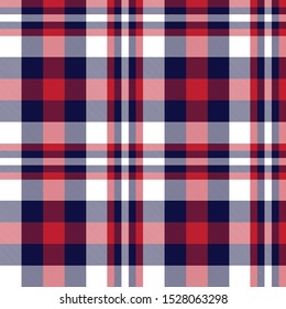 Colourful Classic Modern Plaid Tartan Seamless Print/Pattern in Vector - This is a classic plaid(checkered/tartan) pattern suitable for shirt printing, fabric, textiles, jacquard patterns, backgrounds