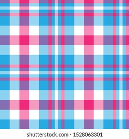 Colourful Classic Modern Plaid Tartan Seamless Print/Pattern in Vector - This is a classic plaid(checkered/tartan) pattern suitable for shirt printing, fabric, textiles, jacquard patterns, backgrounds