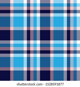 Colourful Classic Modern Plaid Tartan Seamless Print/Pattern in Vector - This is a classic plaid(checkered/tartan) pattern suitable for shirt printing, fabric, textiles, jacquard patterns, backgrounds