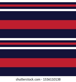 Colourful Classic Modern Stripe Seamless Print/Pattern in Vector - This is a classic horizontal striped pattern suitable for shirt printing, textiles, jersey, jacquard patterns, backgrounds, websites