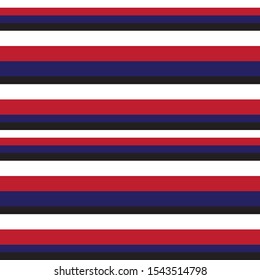 Colourful Classic Modern Stripe Seamless Pattern in Vector - This is a classic horizontal striped pattern suitable for shirt printing, textiles, jersey, jacquard patterns, backgrounds, websites