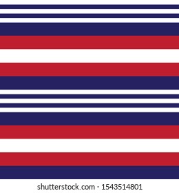 Colourful Classic Modern Stripe Seamless Pattern in Vector - This is a classic horizontal striped pattern suitable for shirt printing, textiles, jersey, jacquard patterns, backgrounds, websites