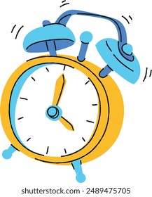 Colourful clock art illustrator design