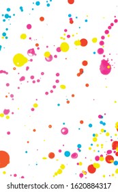 A Colourful Collection of Abstract Ink And Paint Splatters and Blobs Vector 