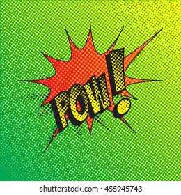 Colourful comic book style explosion vector design