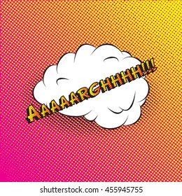 Colourful comic book style explosion vector design