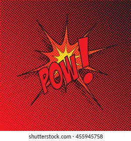 Colourful comic book style explosion vector design
