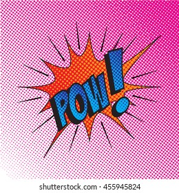 Colourful comic book style explosion vector design