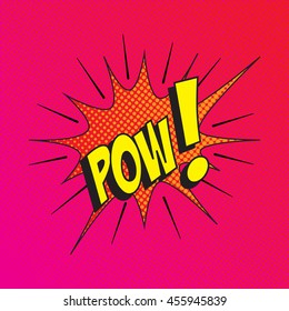 Colourful comic book style explosion vector design