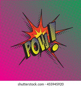 Colourful comic book style explosion vector design