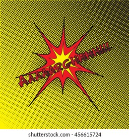 Colourful comic book style explosion vector design