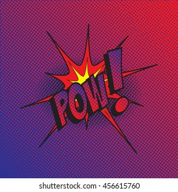 Colourful comic book style explosion vector design