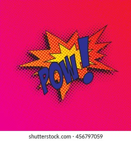 Colourful comic book style explosion vector design