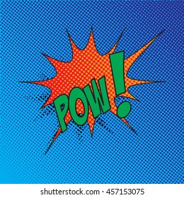 Colourful comic book style explosion vector design