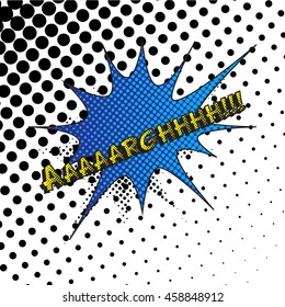 Colourful comic book style explosion vector design