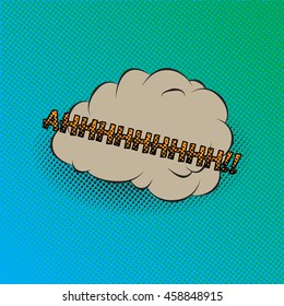 Colourful comic book style explosion vector design