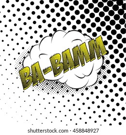 Colourful comic book style explosion vector design