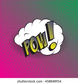 Colourful comic book style explosion vector design
