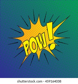 Colourful comic book style explosion vector design
