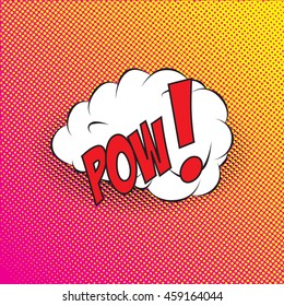 Colourful comic book style explosion vector design