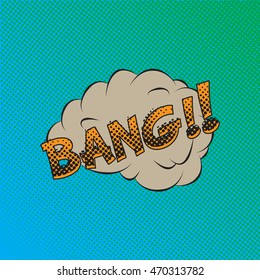 Colourful comic book style explosion vector design