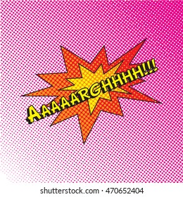 Colourful comic book style explosion vector design