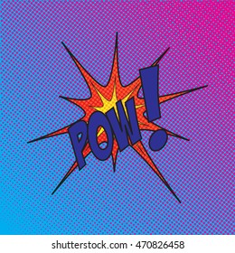 Colourful comic book style explosion vector design
