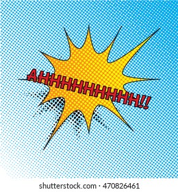 Colourful comic book style explosion vector design