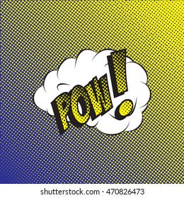 Colourful comic book style explosion vector design