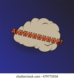 Colourful comic book style explosion vector design