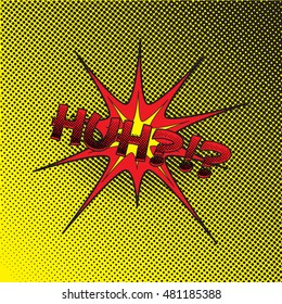 Colourful comic book style explosion vector design