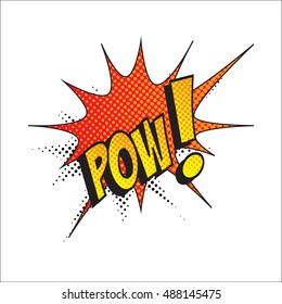 Colourful comic book style explosion vector design