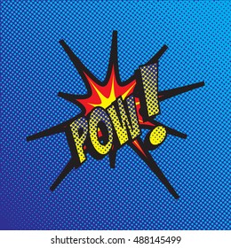 Colourful comic book style explosion vector design