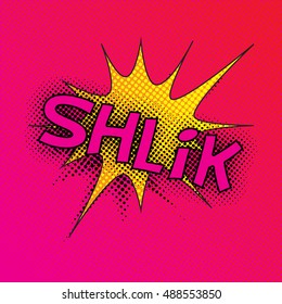 Colourful comic book style explosion vector design