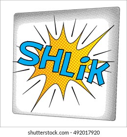 Colourful comic book style explosion vector design