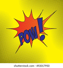Colourful comic book style explosion vector design