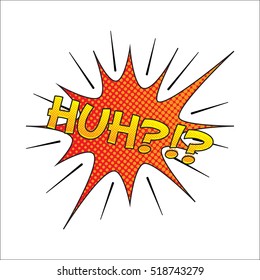 Colourful comic book style explosion vector design