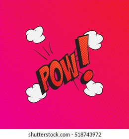 Colourful comic book style explosion vector design